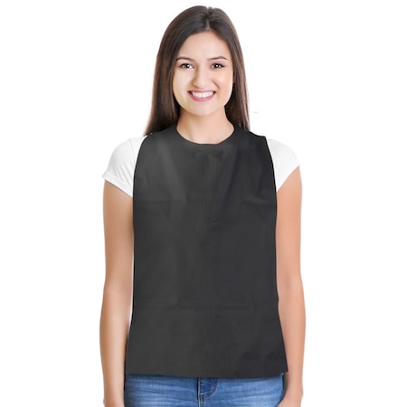 Proheal Disposable Adult Bibs Tie Back  Perfect for Seniors Painting  Eating  Grey 100 Pack 100PK PH-16424H